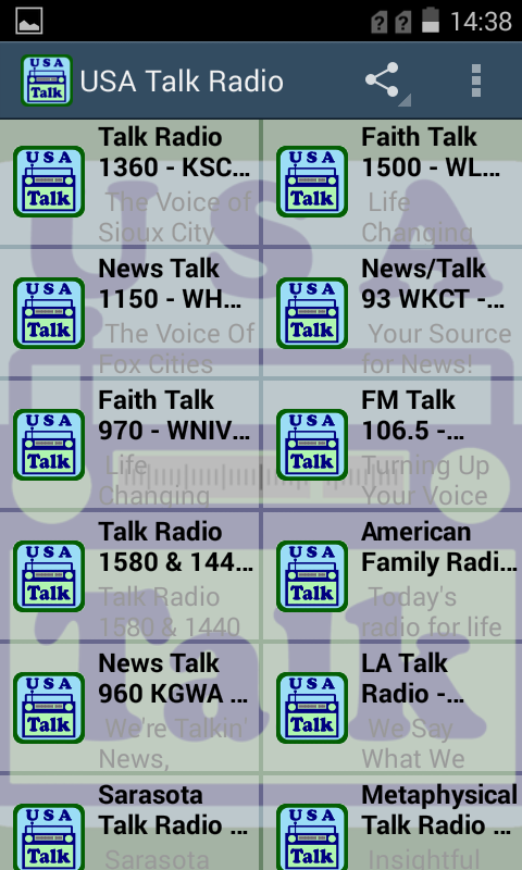 Android application USA Talk Radio Stations screenshort