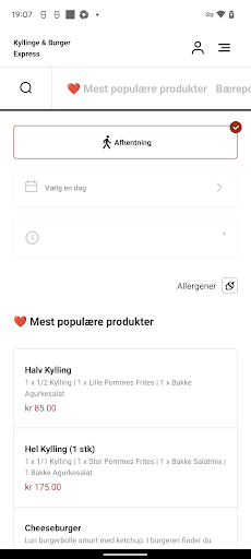 Kyllinge & Burger Express Screen 3