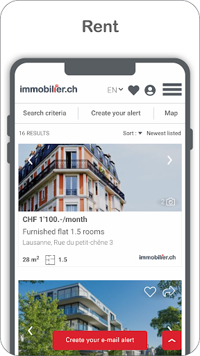 immobilier.ch Screenshot 1 - AppWisp.com