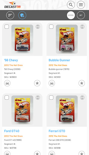 DiecastDB Screen 2