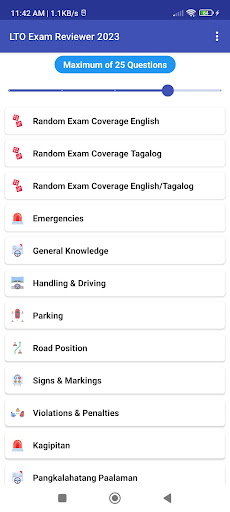 Android application LTO Exam Reviewer 2024 screenshort