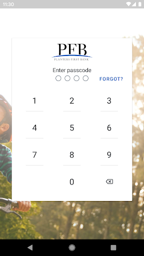 Android application Planters First Banking screenshort