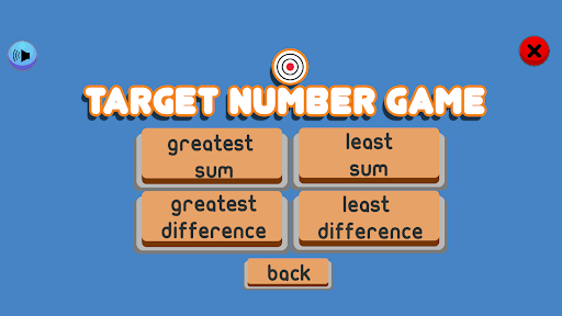 Android application Target Number Game screenshort