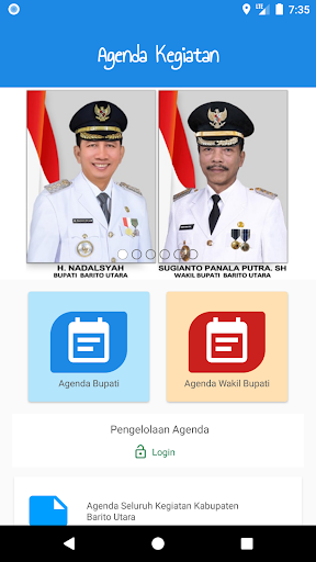 Agenda Kab. Barito Utara V.2 Screen 2