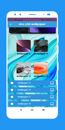 Android application vivo y35 wallpaper screenshort