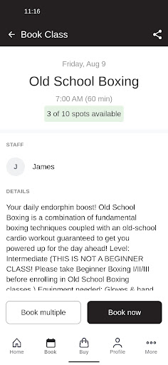 Screenshot of 3rd Street Boxing Gym