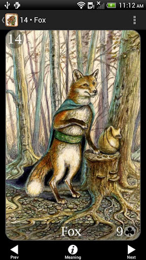 Screenshot of Fairy Tale Lenormand
