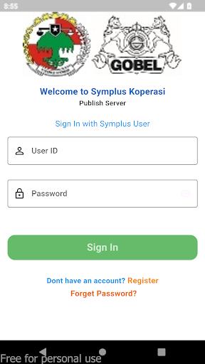 Android application Symplus Koperasi screenshort