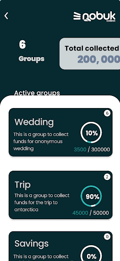 Android application Nobuk Collect screenshort