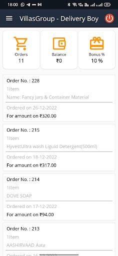 VillasGroup Delivery Screen 3