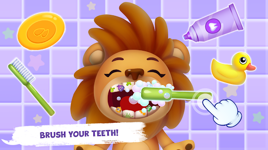 Brushing teeth game for baby!