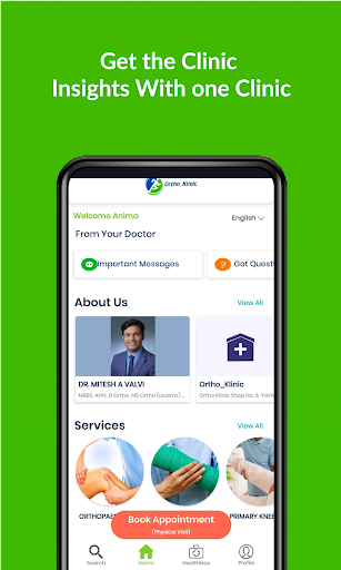 Android application Ortho Klinic screenshort