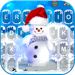 Cover Image of Download Blue Christmas1 Keyboard Theme  APK