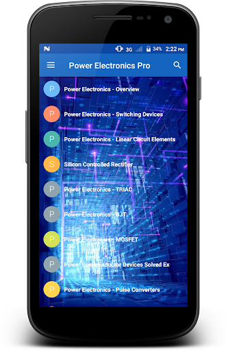 Android application Power Electronics Pro screenshort
