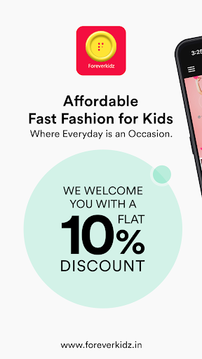 Android application ForeverKidz-Kids fashion brand screenshort