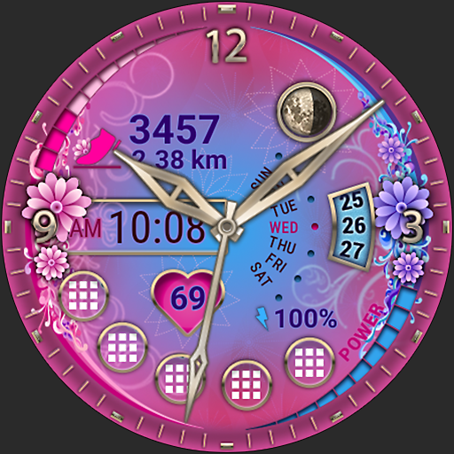 Futorum H19 Flower watch face logo