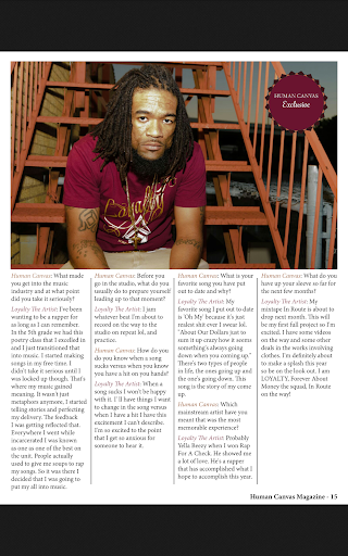 Human Canvas Magazine Screen 3