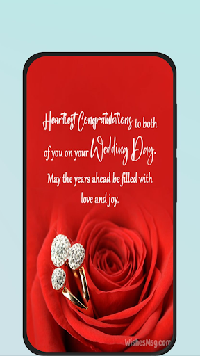 Android application wedding messages screenshort