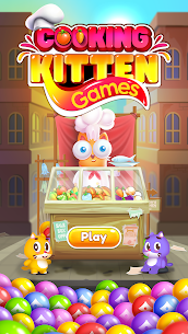 Kitten Games Bubble Shooter Cooking Game Mod Apk app for Android 3