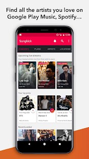 Songkick Concerts Screenshot