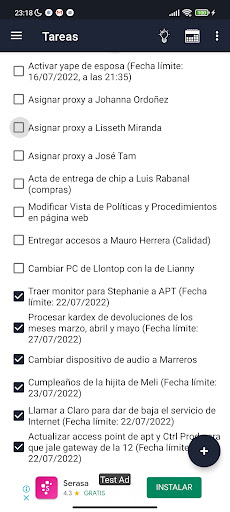 Mia Note Screen 3