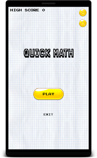 Android application Quick Math screenshort