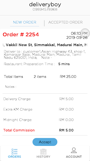 TastyEats Delivery Boy Screen 2