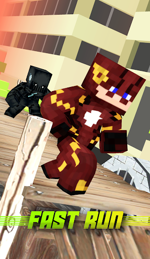 Superhero Fast Run 3D Screen 3