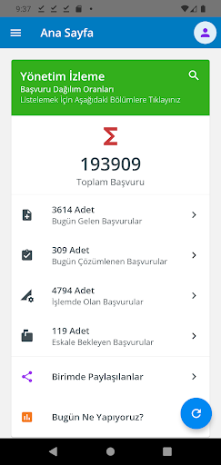 Android application Başkent Kurumsal screenshort