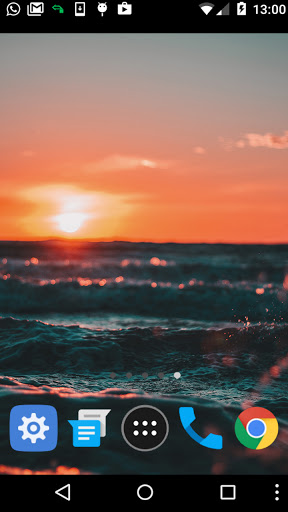 Android application sunset ocean live wallpaper screenshort