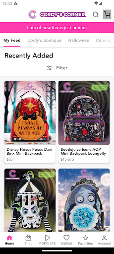 Screenshot of Cordy's Corner