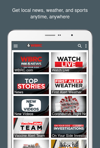 Screenshot of WBRC 6 News