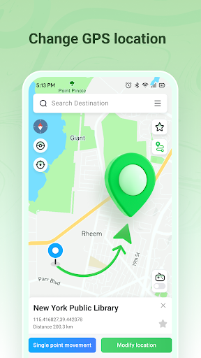 Android application Fake GPS, JoyStick - PoGoskill screenshort