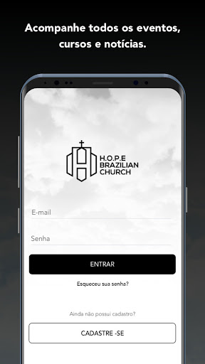 Android application H.O.P.E Brazilian Church screenshort