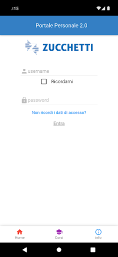 Android application Portale Personale screenshort