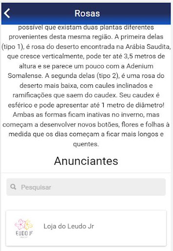 Android application Rosas do Deserto BRASIL screenshort