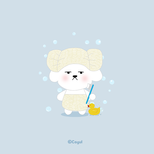카카오톡 테마 - 부들부들 멍멍!_하늘 (카톡테마) logo