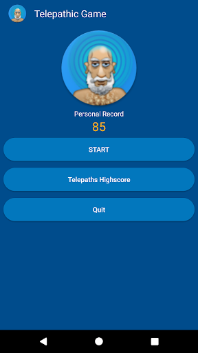Android application Telepathy Training App screenshort