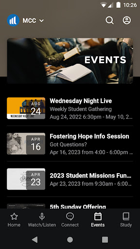 Maryland Community Church Screen 3