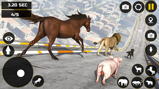 Android application Animal Race Game Epic Fun Race screenshort