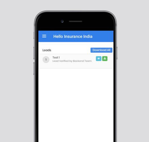Hello Insurance India - Agents Screen 2