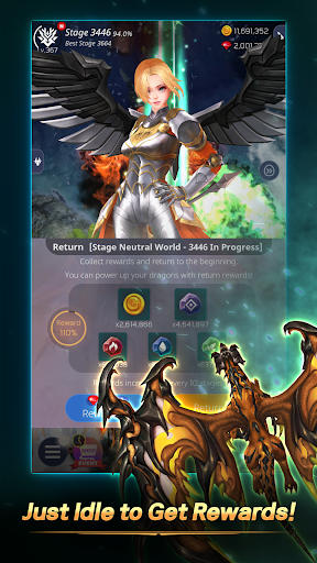 DragonSky : Idle & Merge - Action - games