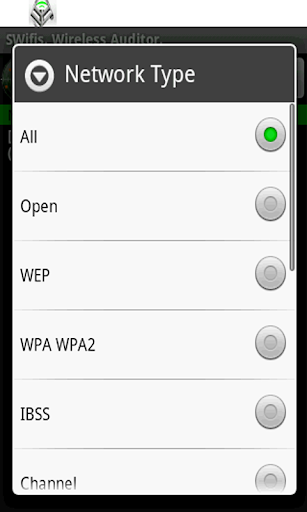 SWifis. Wireless WiFi Scanner. Screen 2