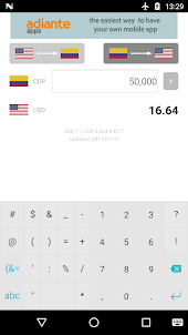 Dólar a Peso Colombiano
