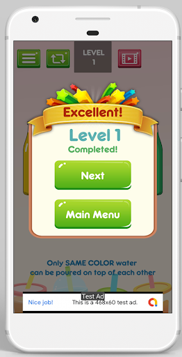 Screenshot of Color Sort Puzzle Game