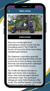 YUME Electric Scooter Guide