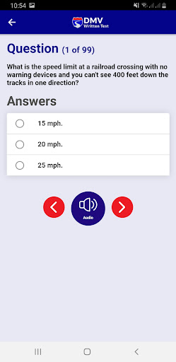 DMV Written Test CLASS C,A,M,B Screenshot