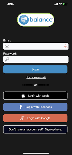 S³ Balance Screen 2