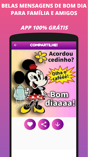 Bom Dia Com Mensagens e Vídeos Screen 2