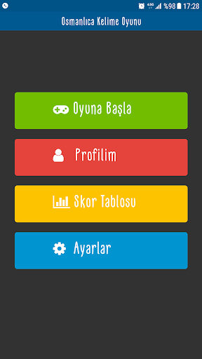 Android application Osmanlıca Sözcük Oyunu screenshort